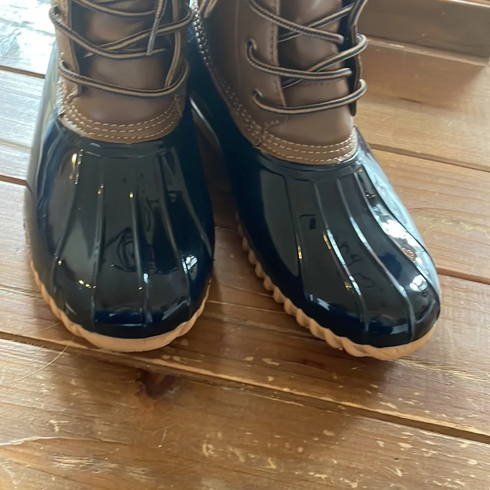 Sporto Ariel Mid Calf Duck Rain Boot Size 8